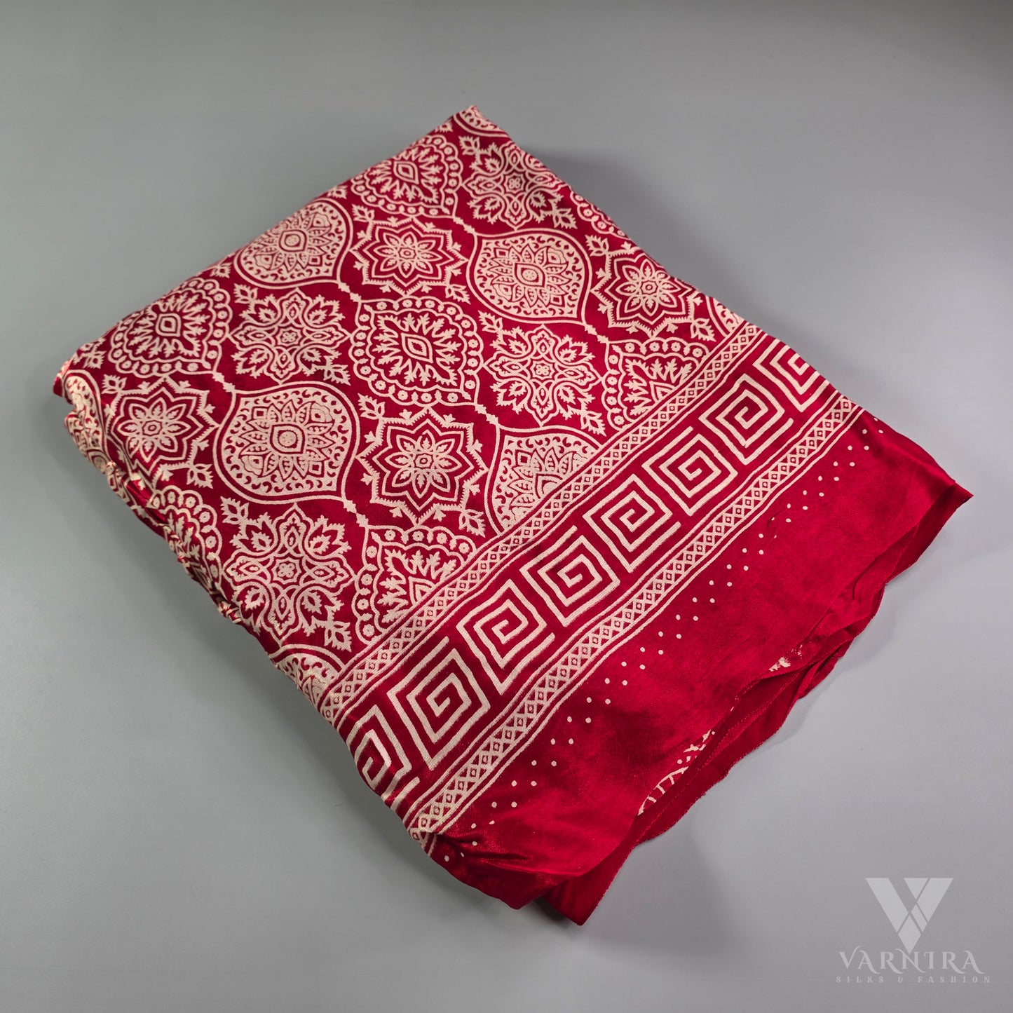 AJRAKH MODAL SILK SAREE | VSFMO187