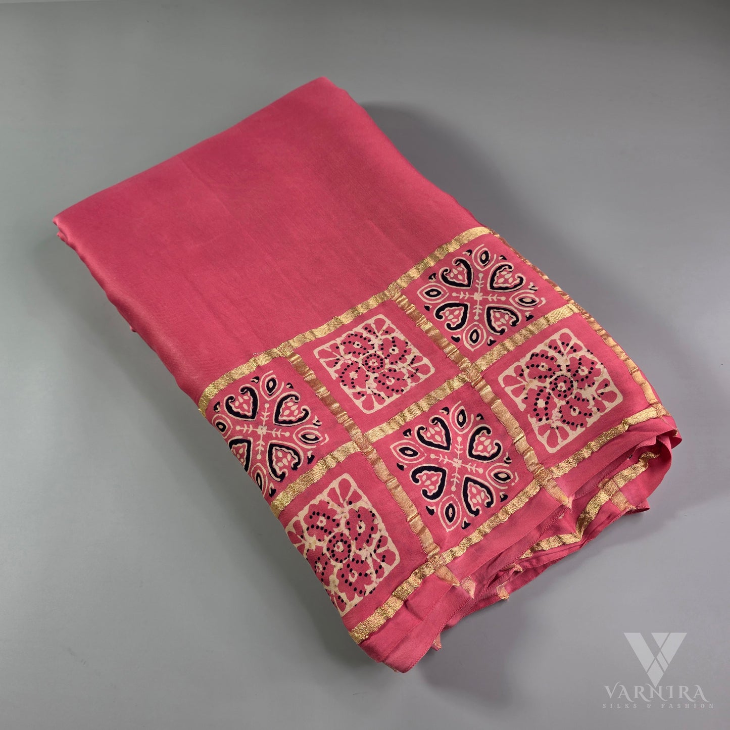 AJRAKH MODAL SILK SAREE | VSFMO192