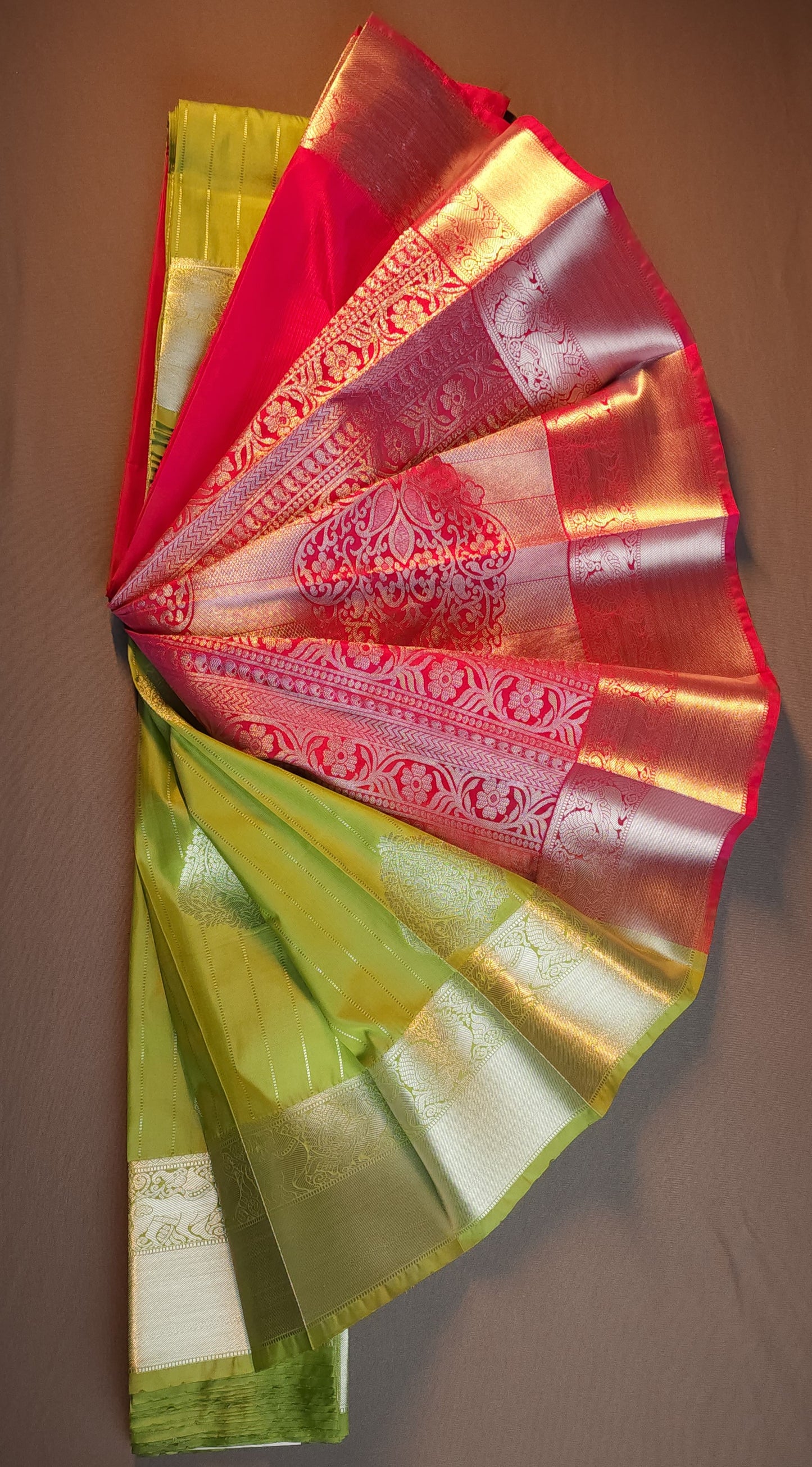 KANCHI SEMI SILK SILVER ZARI SAREE | VSFSF034