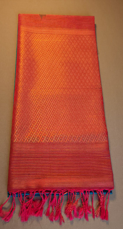 KANCHI JUTE DESIGN SILK SAREE | VSFSS052