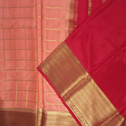 PURE MYSORE CREPE SILK CHECKS | VSFCS108