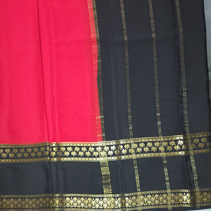 3D BENTEX BORDER PURE MYSORE CREPE SILK | VSFCS107