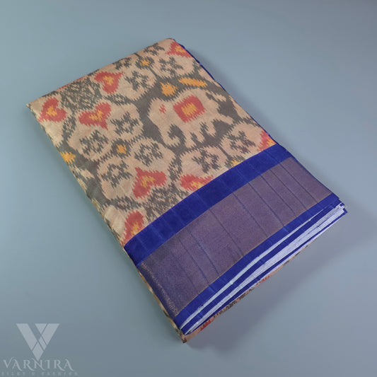 IKKAT SILK COTTON SAREE | VSFIC117