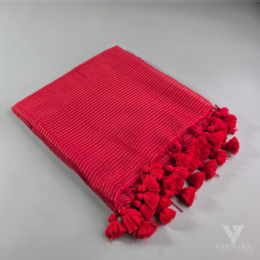 MUL COTTON STRIPE ZARI LINE | VSFMU166