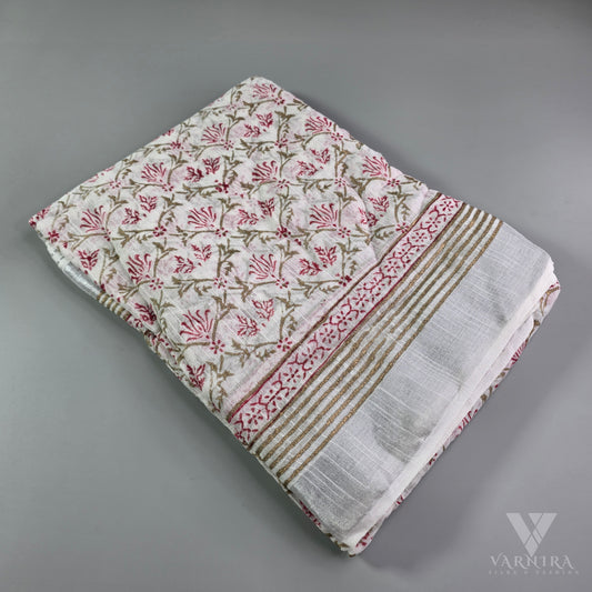 LINEN COTTON SAREES | VSFLC185